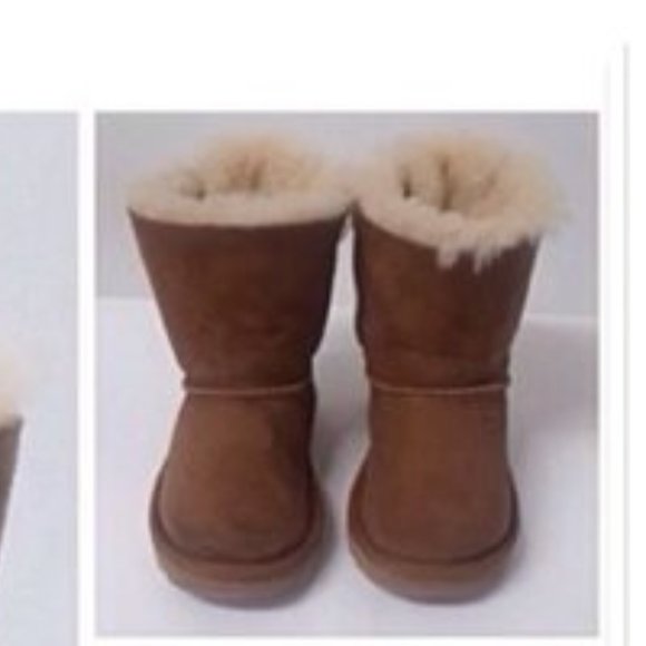 UGG ❤️ Unisex Kid's Brown Snow Boots Shoes Size US 8 (LIKE NEW) - Picture 3 of 3